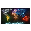 Modern Art World Map Posters Prints HD Printed Non-woven Canvas Painting Wall Picture Canvas Poster Wall Decor Living Room Decor