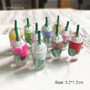 Cute Miniature Dollhouse Supermarket Food Snacks Mini Cake Wine Drink for Blyth Barbies BJD Doll Kitchen Accessories