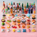 Cute Miniature Dollhouse Supermarket Food Snacks Mini Cake Wine Drink for Blyth Barbies BJD Doll Kitchen Accessories