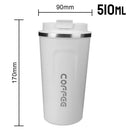 380/510ML Thermo Cafe Leak_Proof Travel Thermo Cup Double Stainless Steel for Tea Water Coffee Coffee Mug Car Thermos Mug