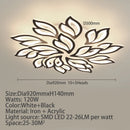 LODOOO Modern Led Ceiling Lights For Living Room Bedroom Led Ceiling Lamps Black/White Acrylic Kitchen Hanging Light Fixtures