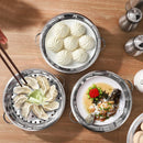 16-22cm Stainless Steel Steamer for Dumplings with Handle Rice Pressure Cooker Pot Steaming Grid Tray Kitchen Cooking Accessorie