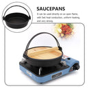 Hot Pot Camping Cooking Stove Cookware Hanging Stewpan for Home Japanese Style Griddle Soup Frying Cast Iron