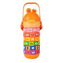 Children's Creative Cartoon Thermos Cup – Portable, Anti-Fall, with Straw – Cute and Educational Design - 430ml 14.5oz