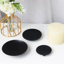 7/9/11cm Iron Plate Candle Holder Decorative Iron Pillar Candle Plate Pedestal Candle Stand for Wax Candles Spa Birthday Party