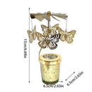 Heat Rotating Candle Holder Louis The Thirteenth Demon Fairy Carousel Butterfly Rabbit Candlelight Dinner Props