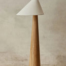 Japanese Wabi-sabi Floor Lamps Retro Natural Wood Fabric Lampshade Teahouse Bedroom Bedside Parlor Sofa Study LED Standing Light